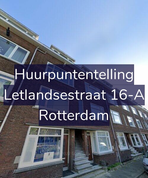 Foto gevel Huurpuntentelling voor Letlandsestraat 16-A, Rotterdam