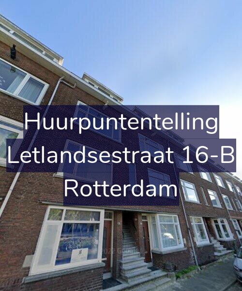 Foto gevel Huurpuntentelling voor Letlandsestraat 16-B, Rotterdam