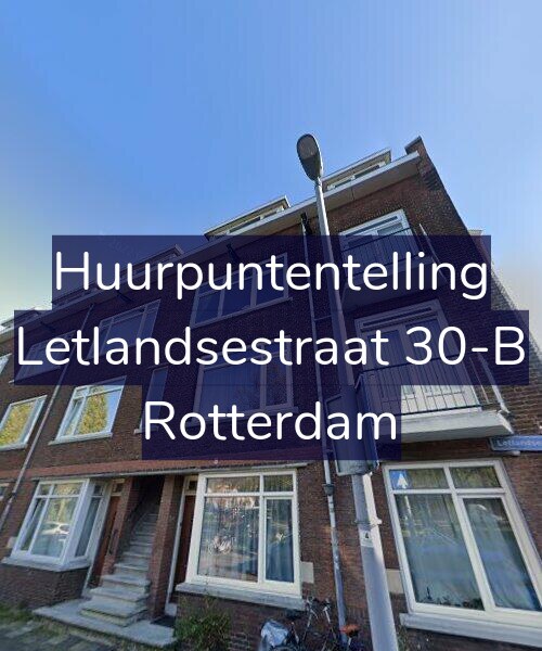 Foto gevel Huurpuntentelling voor Letlandsestraat 30-B, Rotterdam