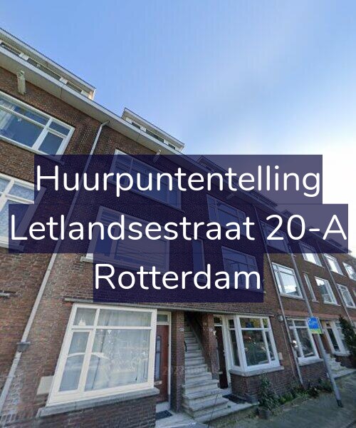 Foto gevel Huurpuntentelling voor Letlandsestraat 20-A, Rotterdam