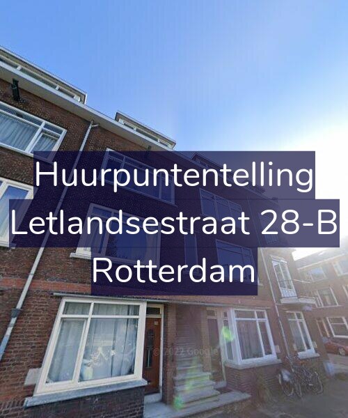 Foto gevel Huurpuntentelling voor Letlandsestraat 28-B, Rotterdam
