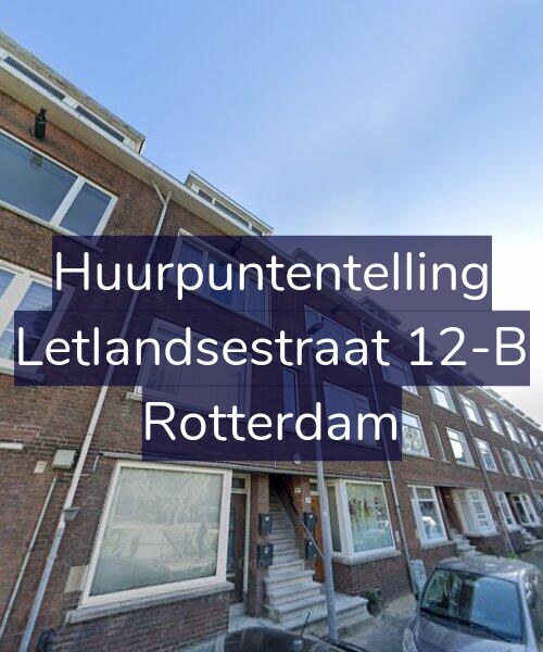 Foto gevel Huurpuntentelling voor Letlandsestraat 12-B, Rotterdam