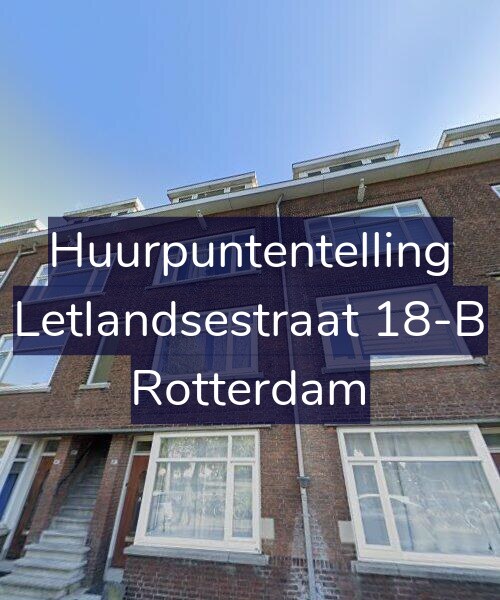 Foto gevel Huurpuntentelling voor Letlandsestraat 18-B, Rotterdam