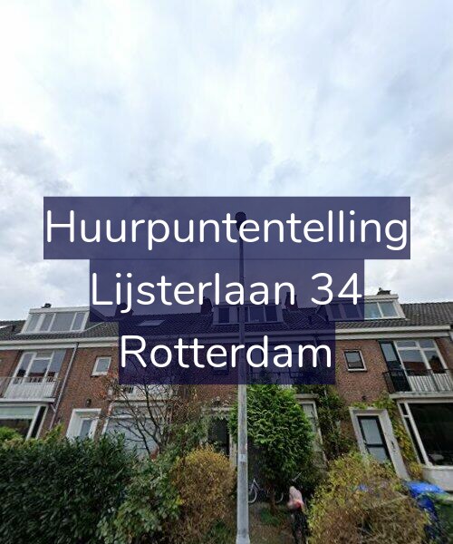 Foto gevel Huurpuntentelling voor Lijsterlaan 34, Rotterdam