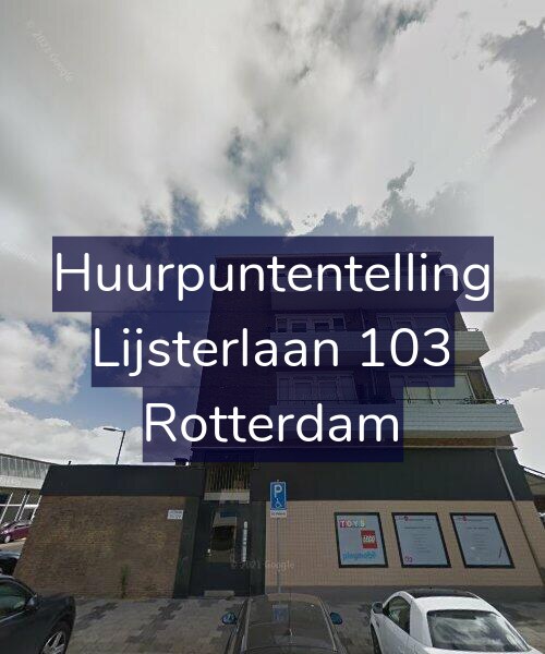 Foto gevel Huurpuntentelling voor Lijsterlaan 103, Rotterdam
