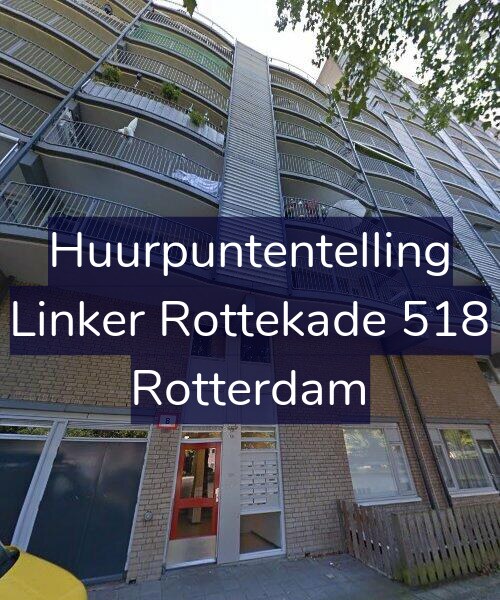 Foto gevel Huurpuntentelling voor Linker Rottekade 518, Rotterdam