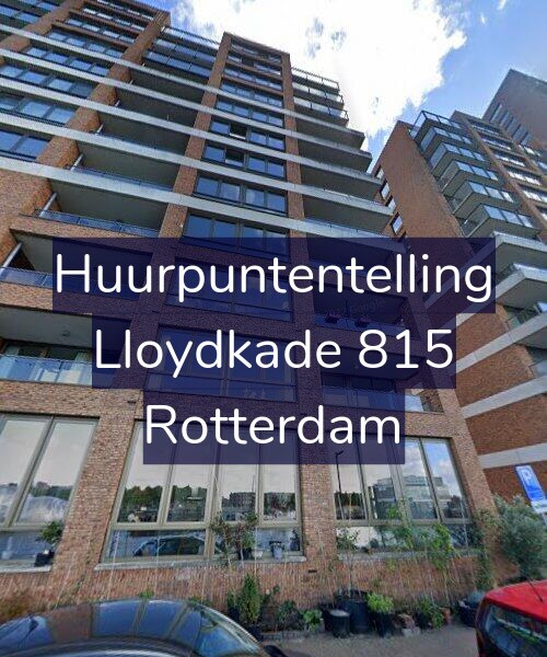Foto gevel Huurpuntentelling voor Lloydkade 815, Rotterdam