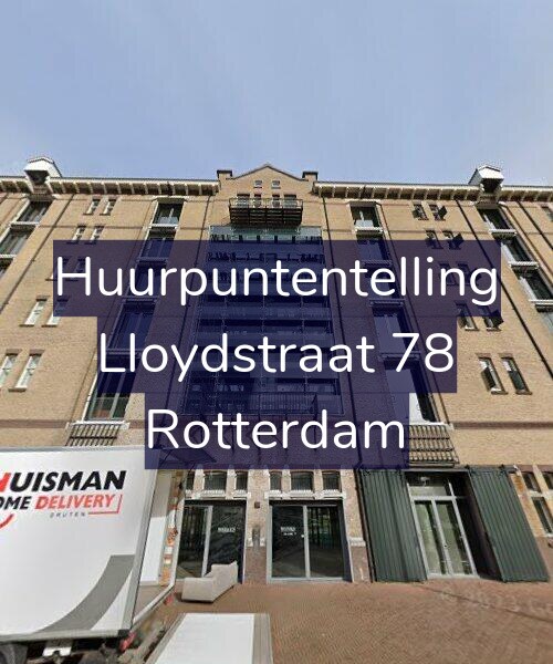 Foto gevel Huurpuntentelling voor Lloydstraat 78, Rotterdam