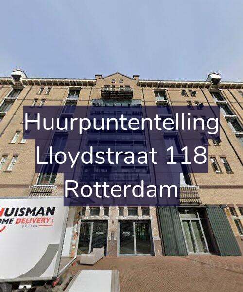 Foto gevel Huurpuntentelling voor Lloydstraat 118, Rotterdam
