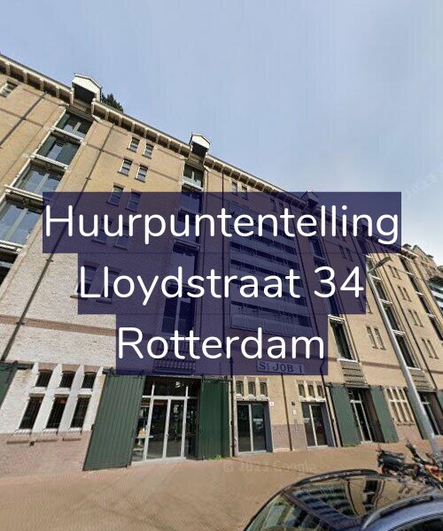Foto gevel Huurpuntentelling voor Lloydstraat 34, Rotterdam