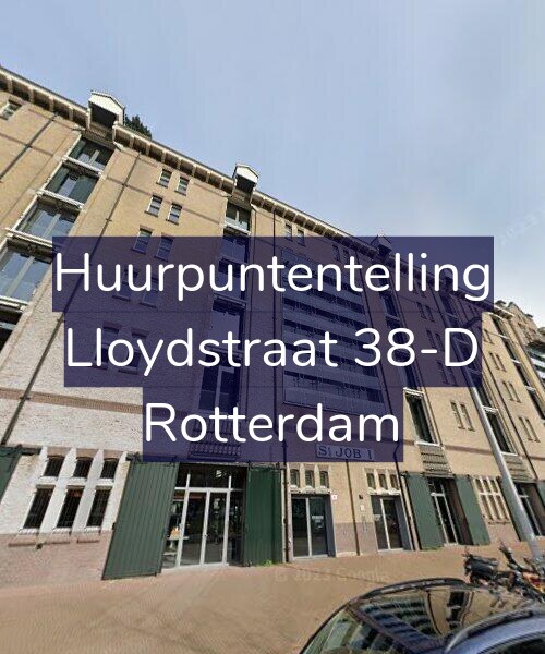 Foto gevel Huurpuntentelling voor Lloydstraat 38-D, Rotterdam