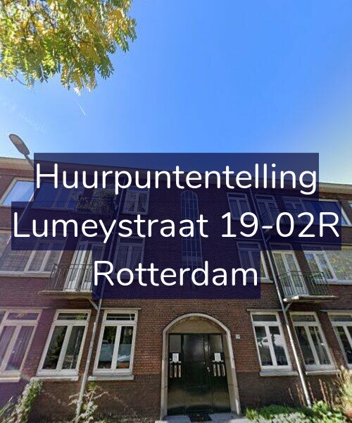 Foto gevel Huurpuntentelling voor Lumeystraat 19-02R, Rotterdam