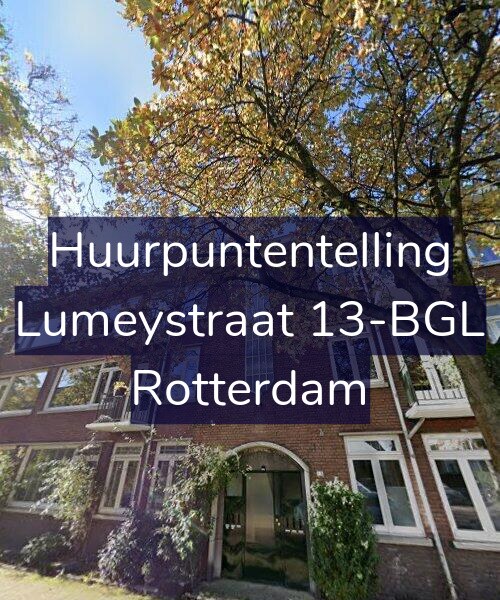 Foto gevel Huurpuntentelling voor Lumeystraat 13-BGL, Rotterdam