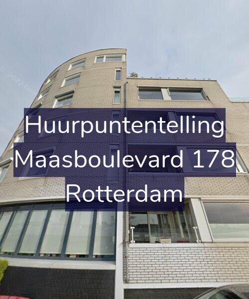 Foto gevel Huurpuntentelling voor Maasboulevard 178, Rotterdam