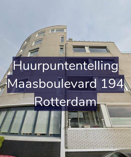 Foto gevel Huurpuntentelling voor Maasboulevard 194, Rotterdam