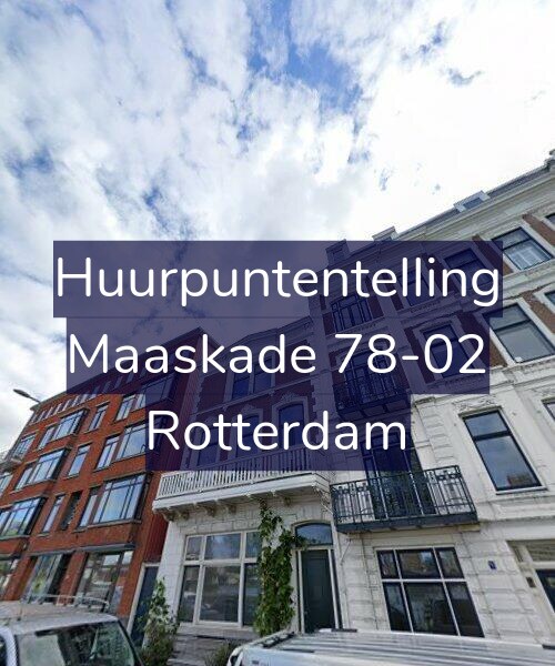 Foto gevel Huurpuntentelling voor Maaskade 78-02, Rotterdam