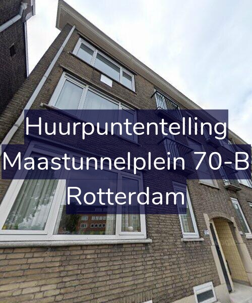 Foto gevel Huurpuntentelling voor Maastunnelplein 70-B, Rotterdam