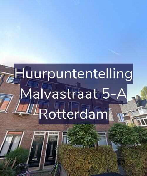 Foto gevel Huurpuntentelling voor Malvastraat 5-A, Rotterdam
