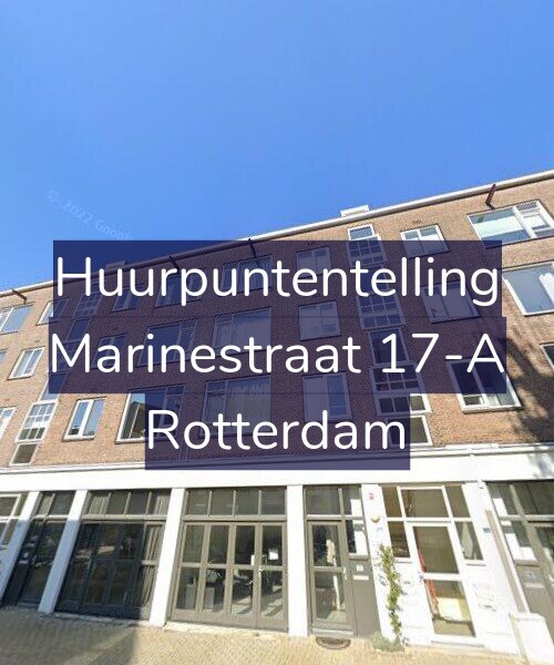 Foto gevel Huurpuntentelling voor Marinestraat 17-A, Rotterdam