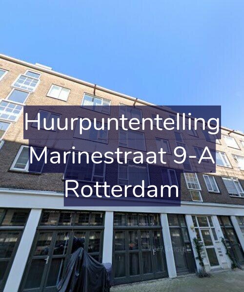 Foto gevel Huurpuntentelling voor Marinestraat 9-A, Rotterdam