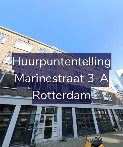 Foto gevel Huurpuntentelling voor Marinestraat 3-A, Rotterdam
