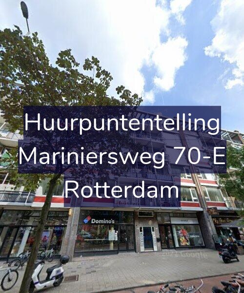 Foto gevel Huurpuntentelling voor Mariniersweg 70-E, Rotterdam