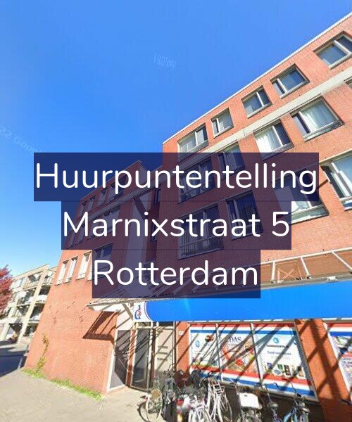 Foto gevel Huurpuntentelling voor Marnixstraat 5, Rotterdam