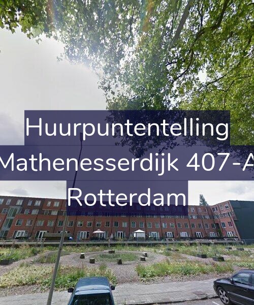 Foto gevel Huurpuntentelling voor Mathenesserdijk 407-A, Rotterdam