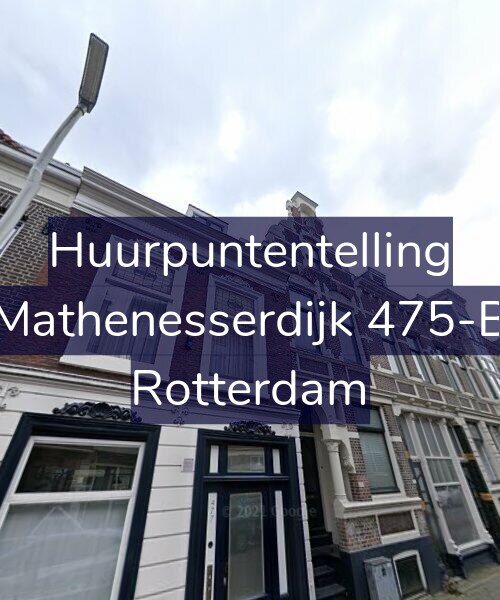 Foto gevel Huurpuntentelling voor Mathenesserdijk 475-B, Rotterdam