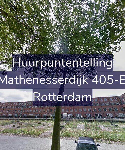Foto gevel Huurpuntentelling voor Mathenesserdijk 405-B, Rotterdam