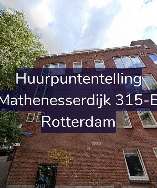 Foto gevel Huurpuntentelling voor Mathenesserdijk 315-B, Rotterdam