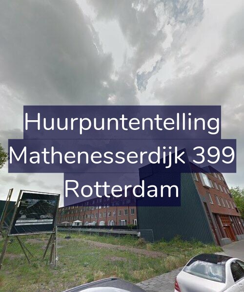 Foto gevel Huurpuntentelling voor Mathenesserdijk 399, Rotterdam