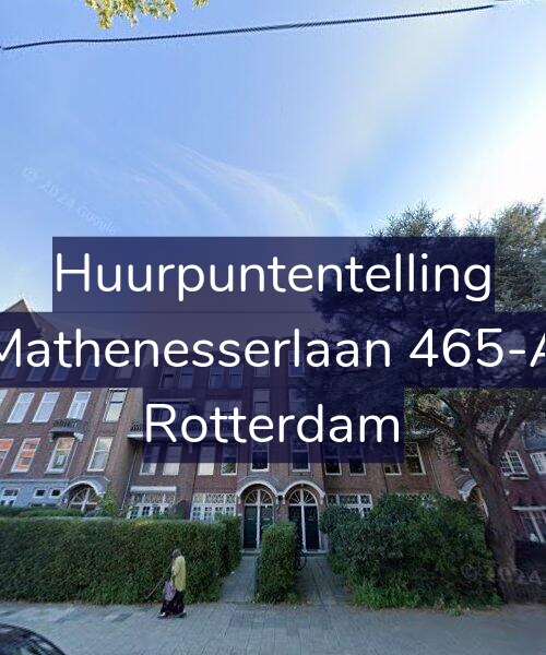 Foto gevel Huurpuntentelling voor Mathenesserlaan 465-A, Rotterdam