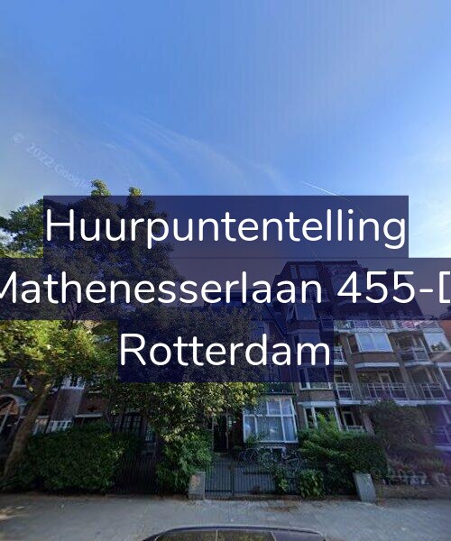 Foto gevel Huurpuntentelling voor Mathenesserlaan 455-D, Rotterdam