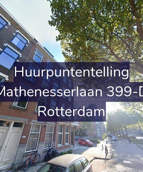 Foto gevel Huurpuntentelling voor Mathenesserlaan 399-D, Rotterdam