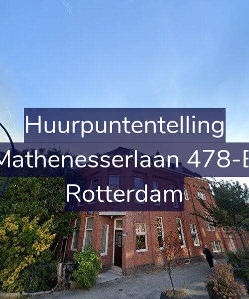 Foto gevel Huurpuntentelling voor Mathenesserlaan 478-B, Rotterdam