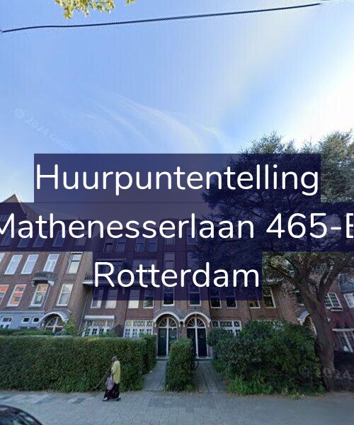 Foto gevel Huurpuntentelling voor Mathenesserlaan 465-B, Rotterdam