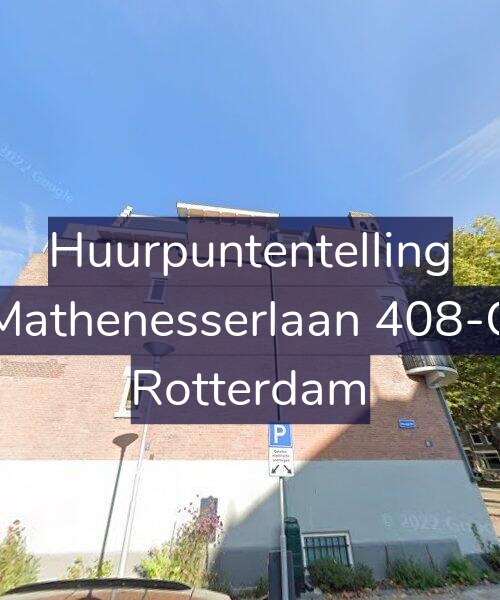 Foto gevel Huurpuntentelling voor Mathenesserlaan 408-C, Rotterdam