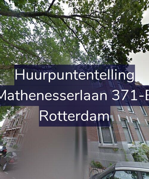 Foto gevel Huurpuntentelling voor Mathenesserlaan 371-B, Rotterdam
