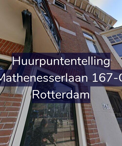 Foto gevel Huurpuntentelling voor Mathenesserlaan 167-C, Rotterdam