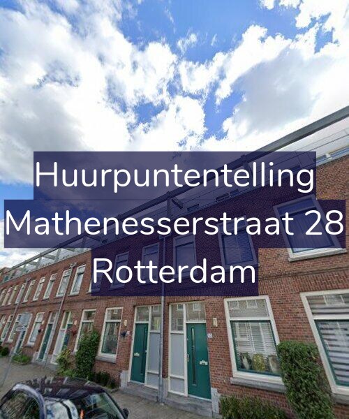 Foto gevel Huurpuntentelling voor Mathenesserstraat 28, Rotterdam
