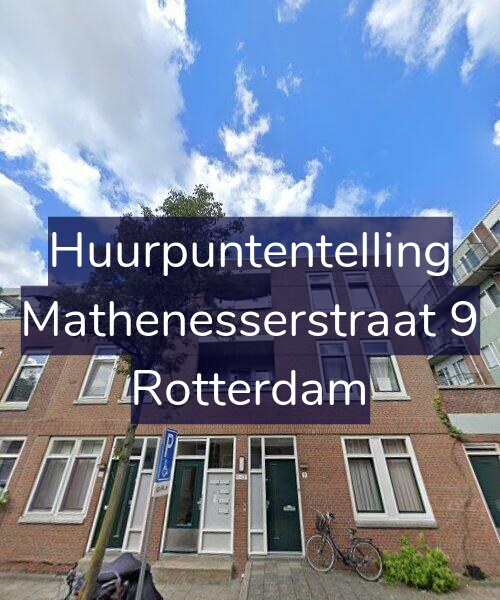 Foto gevel Huurpuntentelling voor Mathenesserstraat 9, Rotterdam