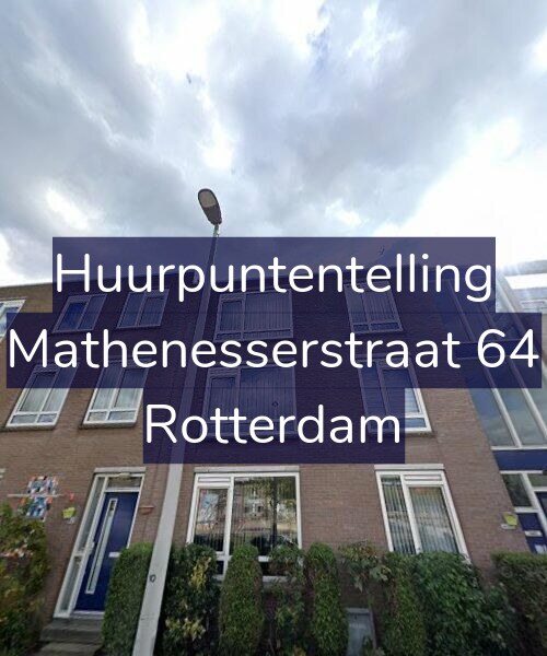 Foto gevel Huurpuntentelling voor Mathenesserstraat 64, Rotterdam