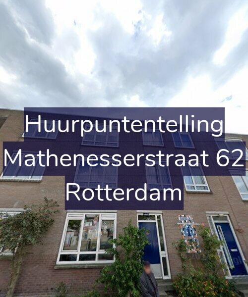 Foto gevel Huurpuntentelling voor Mathenesserstraat 62, Rotterdam