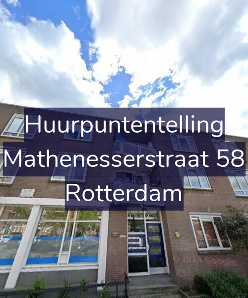 Foto gevel Huurpuntentelling voor Mathenesserstraat 58, Rotterdam