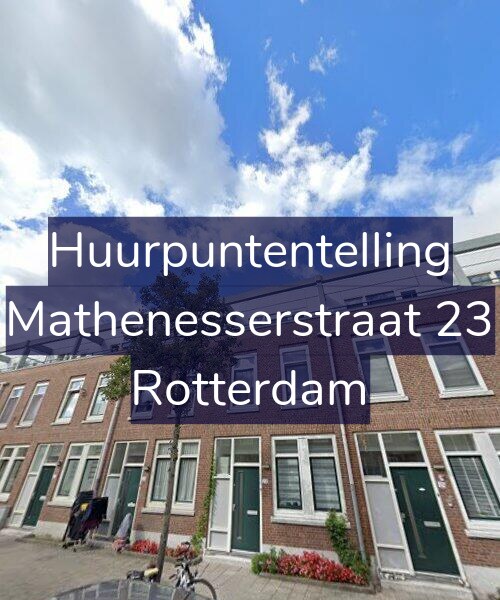 Foto gevel Huurpuntentelling voor Mathenesserstraat 23, Rotterdam