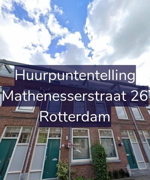 Foto gevel Huurpuntentelling voor Mathenesserstraat 26, Rotterdam
