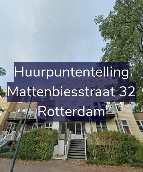 Foto gevel Huurpuntentelling voor Mattenbiesstraat 32, Rotterdam