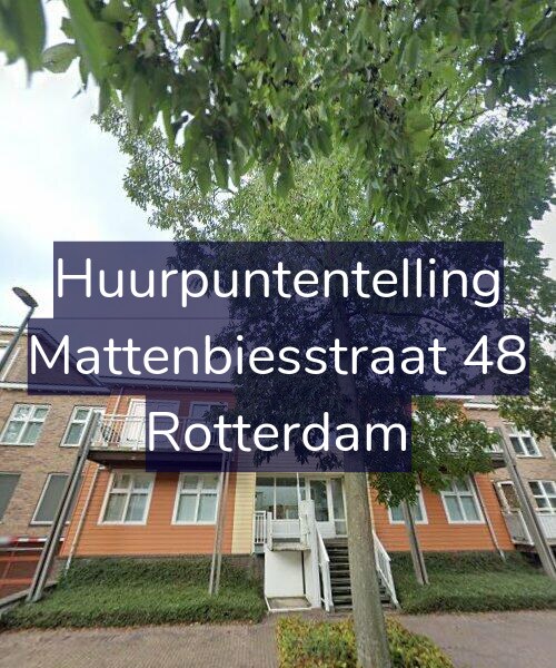 Foto gevel Huurpuntentelling voor Mattenbiesstraat 48, Rotterdam