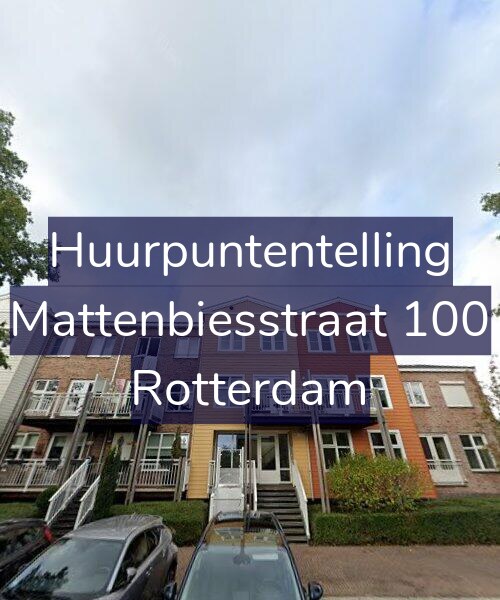 Foto gevel Huurpuntentelling voor Mattenbiesstraat 100, Rotterdam